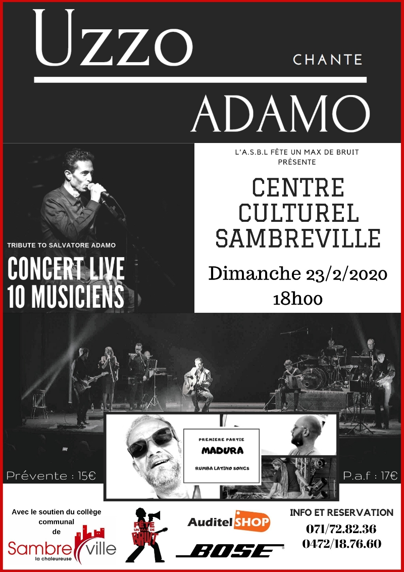 Spectacle tribute Salvatore Adamo 